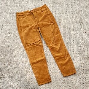 PAIGE Women's Golden Caramel Corduroy Pants